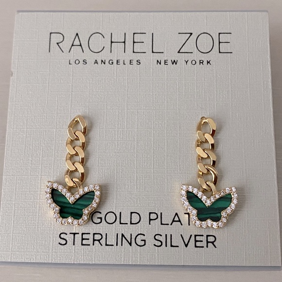 Rachel Zoe Jewelry Nwt 8k Gold Plated Sterling Silver Zoe Van Cleef